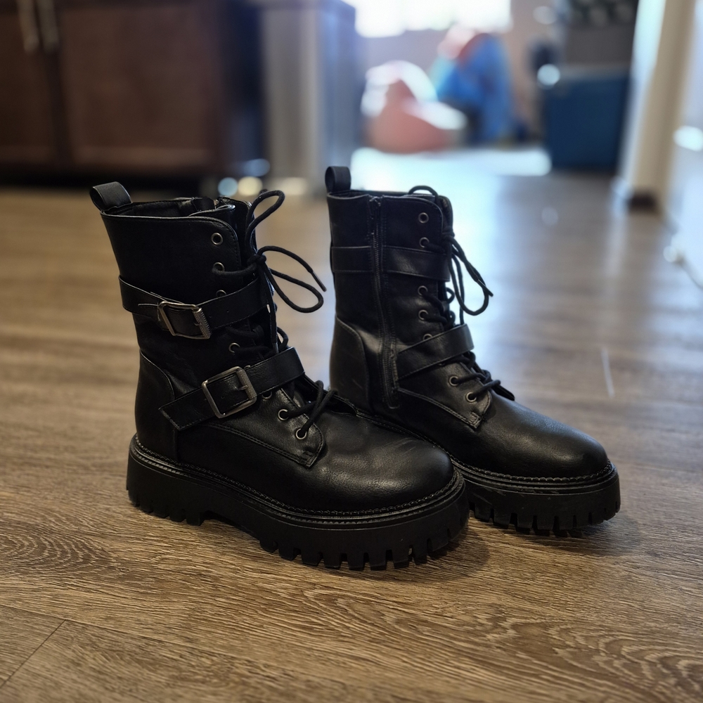 Black Combat Boots